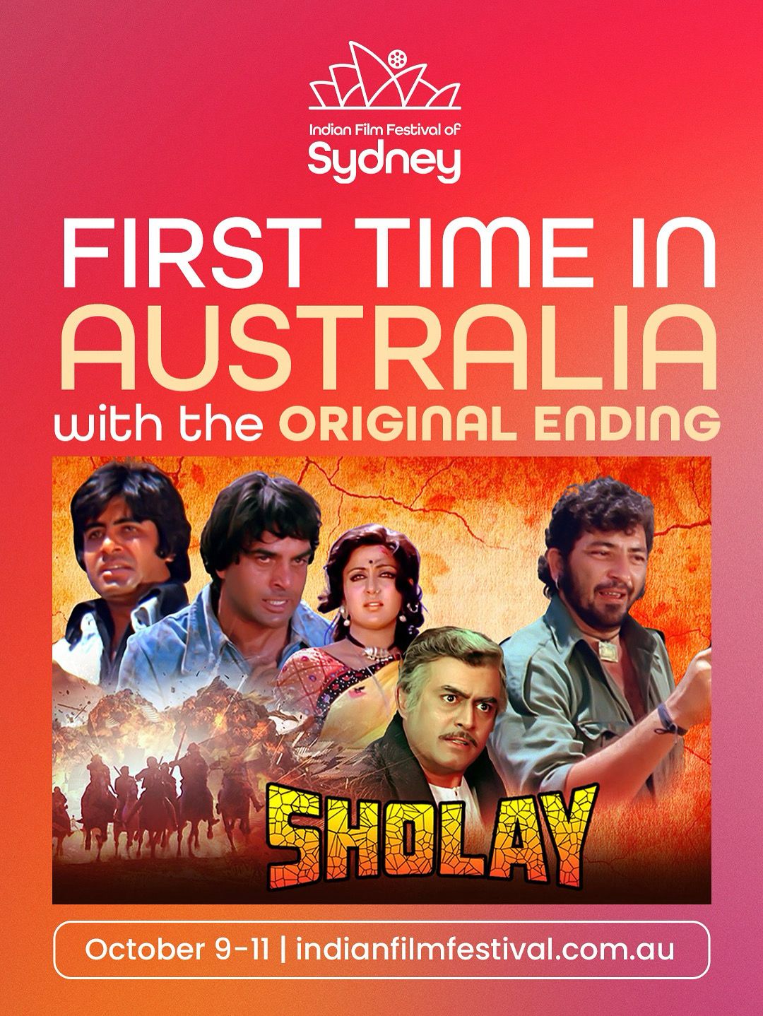 IFFS Media Release: Restored Sholay to Screen at Indian Film Festival of Sydney – Tickets on Sale Now